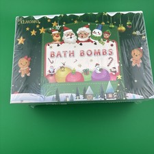 6 Pack Christmas Bath Bombs Gift Set - New Sealed Holiday Stocking Stuffer