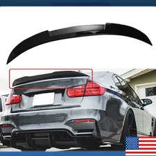 Gloss Black For 2012-2018 BMW F30 M3 PSM Style Rear Trunk Spoiler Wing Lip US