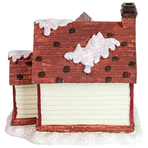 Northlight 6.5" White LED Lighted Cottage House Christmas Village Decoration - Picture 6 of 6