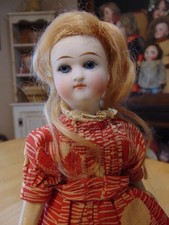 Antique Cabinet Sized Doll~Bisque Head~Composition? Body~LOOSE~DAMAGED~7.5