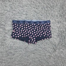 Victorias Secret Pink Underwear Womens Large Navy Peach Shortie Panties NWT