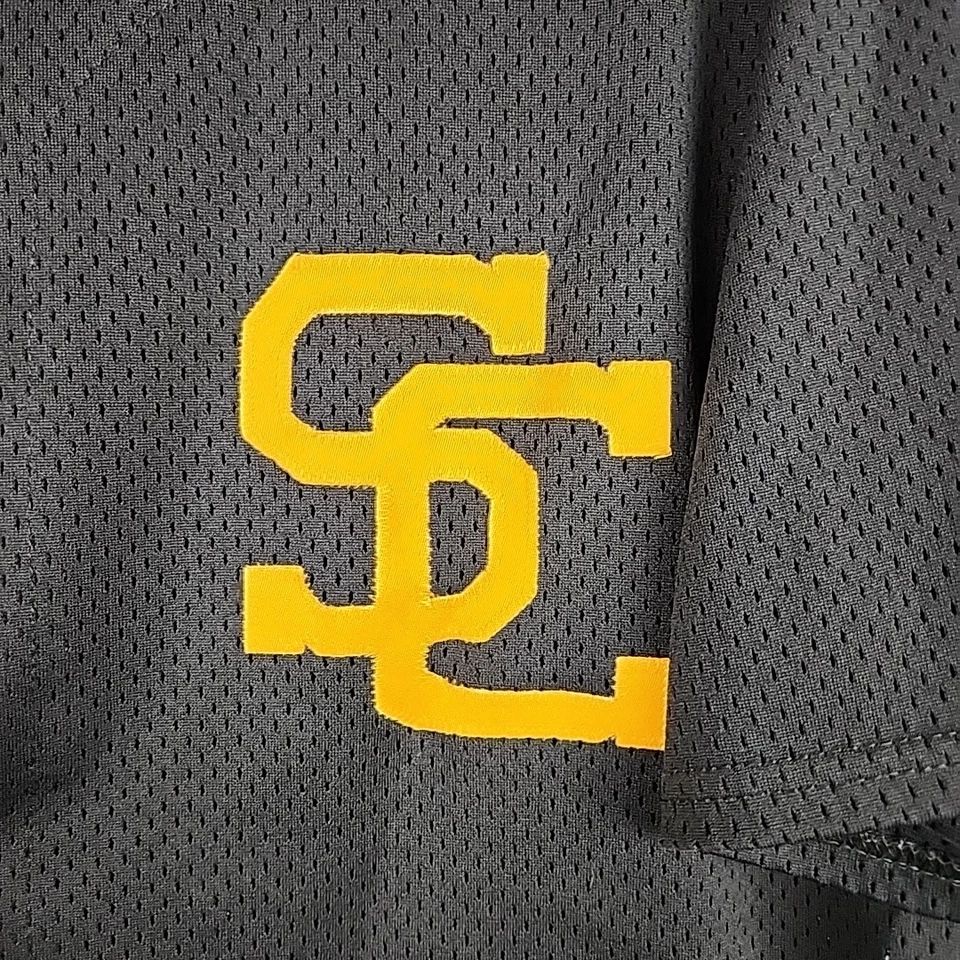 Винтажная мужская футболка Majestic South Carolina Gamecocks большая черная с вышивкой 29  - Изображение 2 из 4