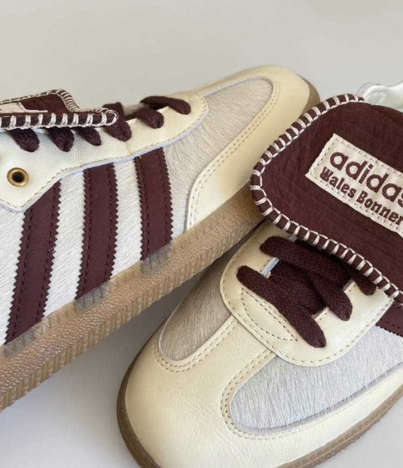 WALES BONNER x adidas originals Black&Brown Samba Pony Tonal for
