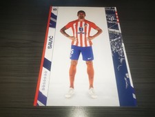 Tarjeta autógrafa del Club Atlético de Madrid Stefan Savic sin firmar