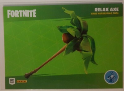 Panini Fortnite Series 2 RELAX AXE/ROCKBREAKER Rare Tool Card #H21