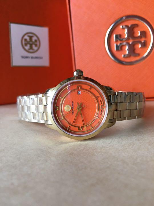 Tory Burch オレンジ レザー 時計 Tory Burch Women's Watch Orange | eBay