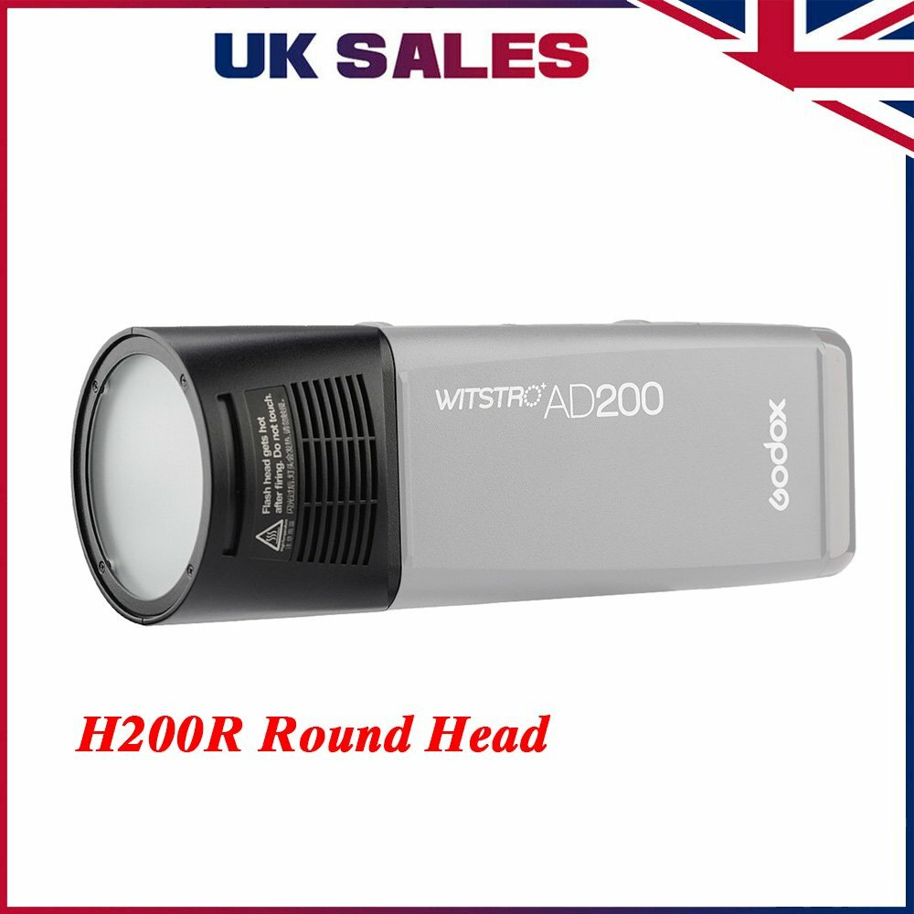 Godox H200R Ring Flash Extension Head For AD200 / AD200Pro – 75mm Diameter