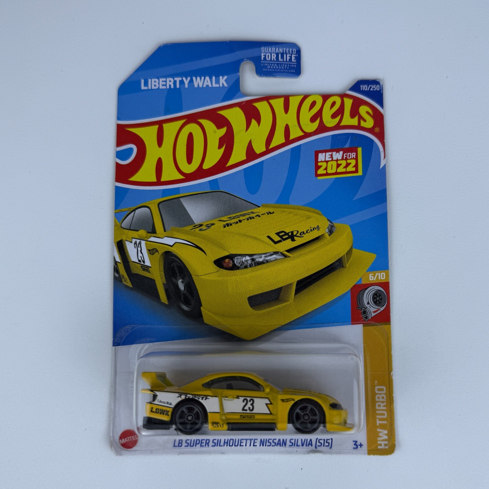 Hot Wheels HW Turbo 6/10 LB Super Silhouette Nissan Silvia S15 110/250 Yellow