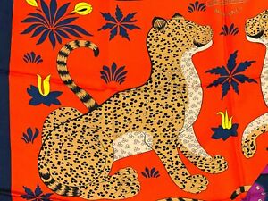 hermes scarf leopard