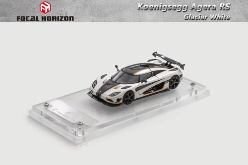 FH 1:64 White Agera RS Super Racing Sports Model Diecast Metal Car - Picture 2 of 10