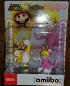 Cat Mario & Peach Amiibo Double Pack Super Mario NEW USA Seller Switch 3DS MINT | eBay