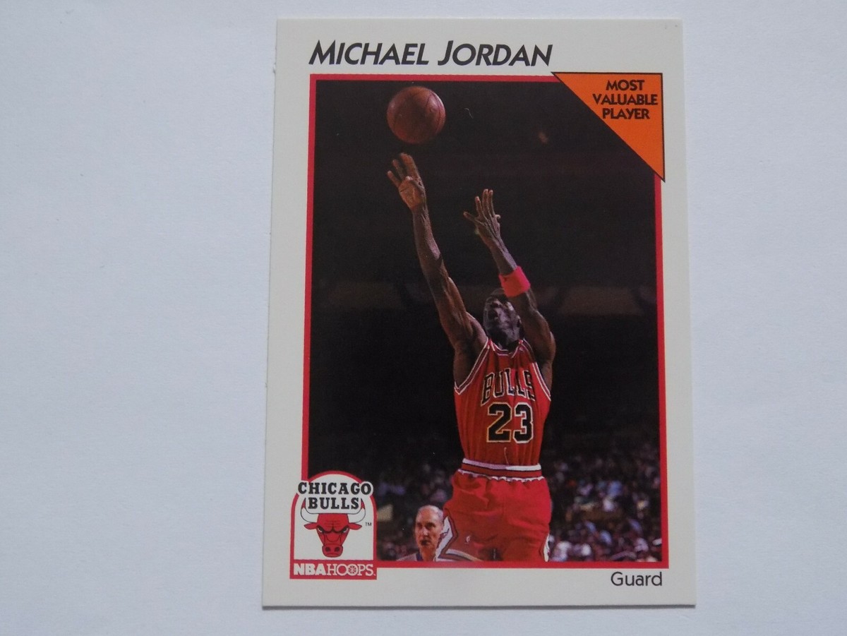 1991-92 NBA Hoops Most Valuable Player Card #5 Michael 1991-92 NBA Hoops Most Valuable Player Card #5 Michael
