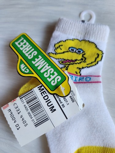 Vintage New With Tags Sesame Street Big Bird Infant Socks Size Medium - Picture 3 of 6