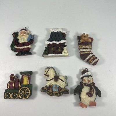 Kurt S. Adler Handarbeit Weihnachtsschmuck Set 6 Teile Vintage