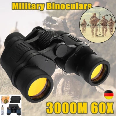 60x60 Fernglas Feldstecher 3000M Nachtsicht Fernrohr Binoculars Ferngläser Zoom