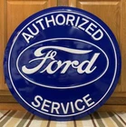 Ford Service Sign Metal Vintage Style Wall Decor Tools Oil Gas Mustang Truck