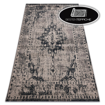Balta Vintage Modern Rugs ''VINTAGE'' Beige Black Rectangular 100% Polypropylene