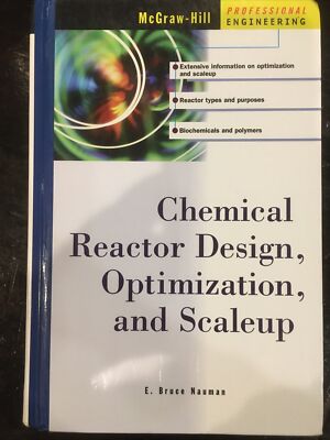 HANDBOOK OF CHEMICAL REACTOR DESIGN, OPTIMIZATION Bruce Nauman EXCELLENT
