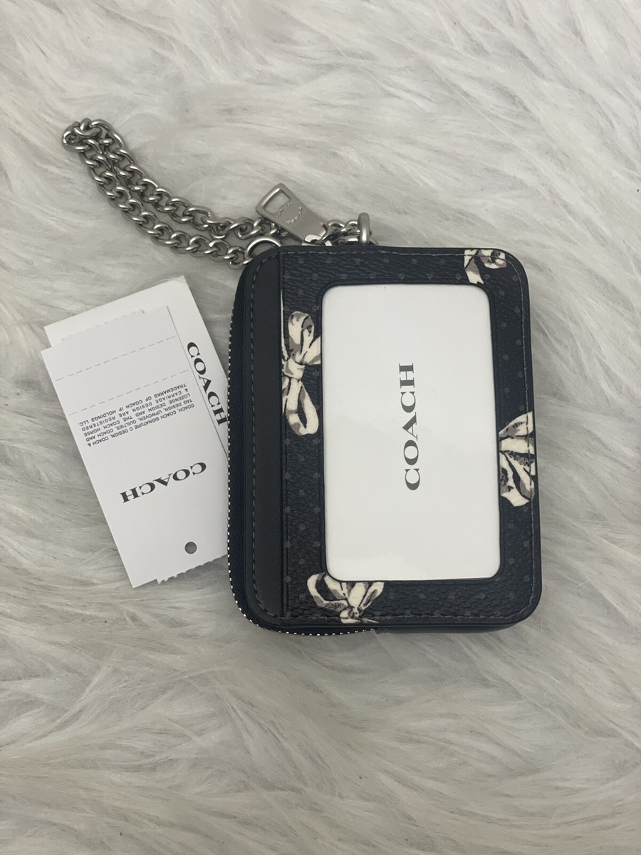 NWT Coach Zip Card Case With Bow Print CZ466 Black Multi | eBay NWT Coach Zip Card Case With Bow Print CZ466 Black Multi | eBay