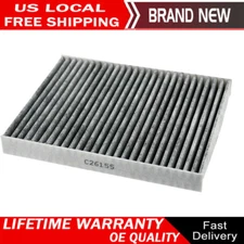 Carbon Cabin Air Filter For 11-19 Lincoln MKS Ford Police Interceptor Sedan Flex