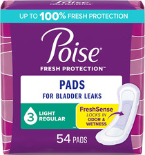 Incontinence Pads Postpartum Incontinence Pads, 3 Drop Light Absorbency, Regul