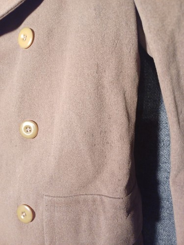 US ARMY POST WWI TO EARLY WWII ERA 3/4 LENGTH WOOL MACINAW OVERCOAT OFFICERS - Picture 6 of 15
