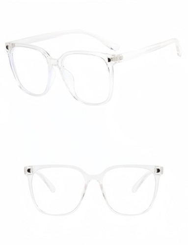 Mens Women Anti Blue Light Blocking Computer Gaming Anti Eyestrain Large Glasses - Picture 21 of 25