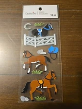 Recollections HORSES 🐎 HORSESHOE Scrapbooking Stickers 