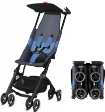 gb Pockit Air All Terrain Ultra Compact Stroller Blue Used Open Box
