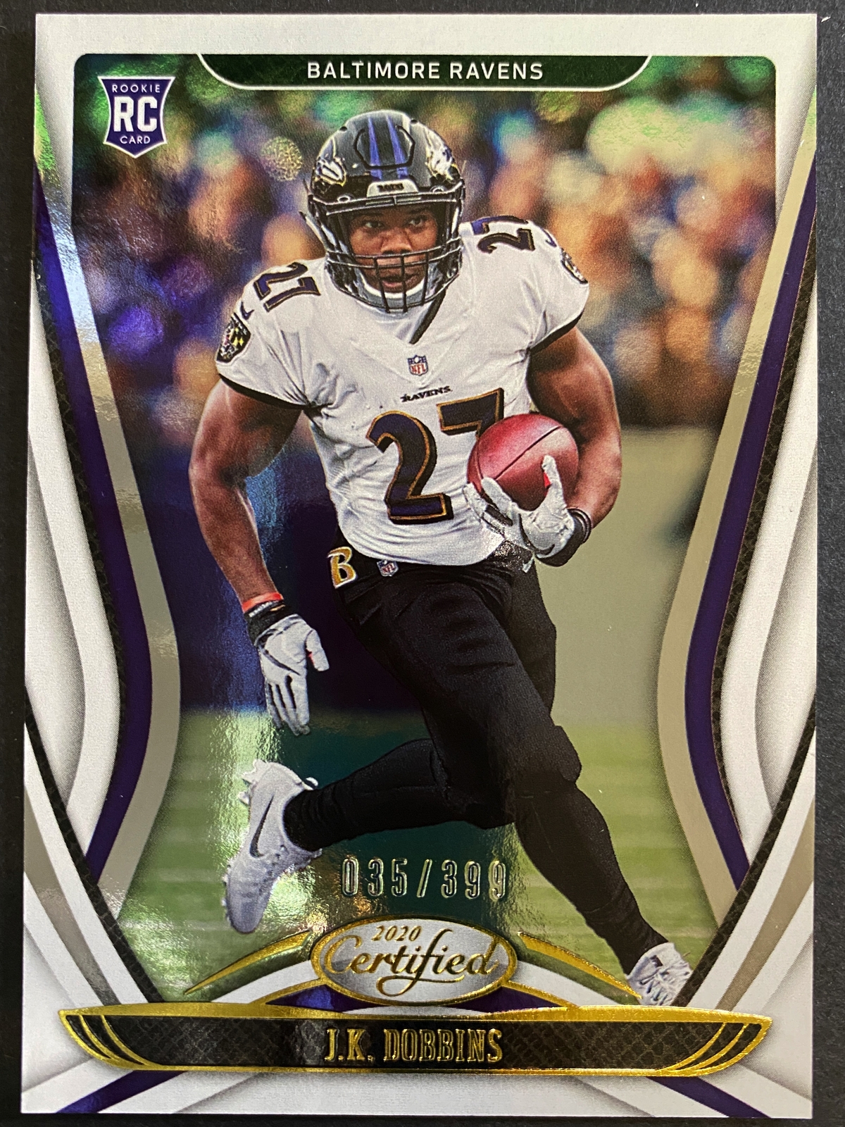J.K. Dobbins 2020 Panini Certified Rookie /399 Baltimore Ravens #112