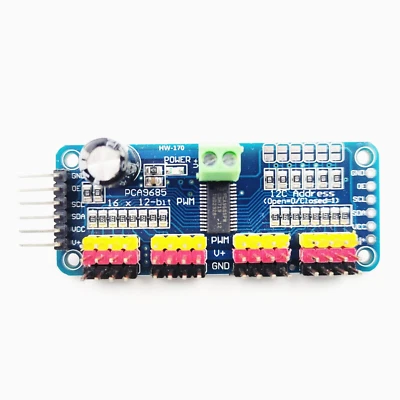 AURUM PCA9685 16 Kanal 12 Bit PWM Servo Treiber I2C Expander Modul Arduino kompatibel