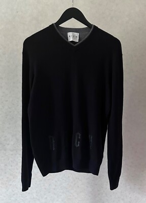 RICH JOHN RICHMOND Men's pullover Wool Dark Blue Size:S