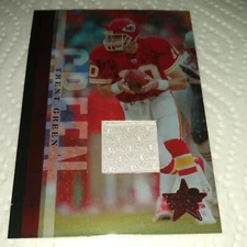Trent Green 2006 Leaf R&S Elements Game-Worn Jersey #E-17 Chiefs ****71/100****