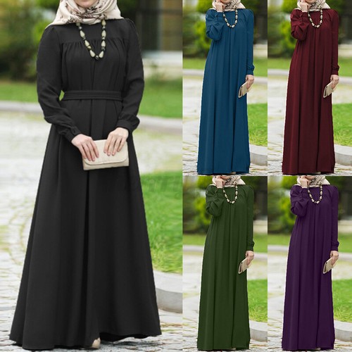 Loose Abaya Muslim Maxi Dress 