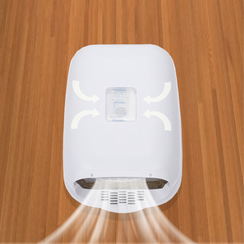 Paws & Claws Cat Litter Box Kit with Scoop Tray Door and Toilet Pad