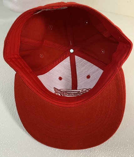 DICKIES EMBROIDERED 1998 LOGO Authentic Vintage Fitted Cap Red Large New - Picture 7 of 7