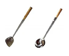 Sunrise Commercial Grade Wok Shovel/Ladle With Pin