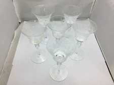 Crystal glass goblet, set of 6
