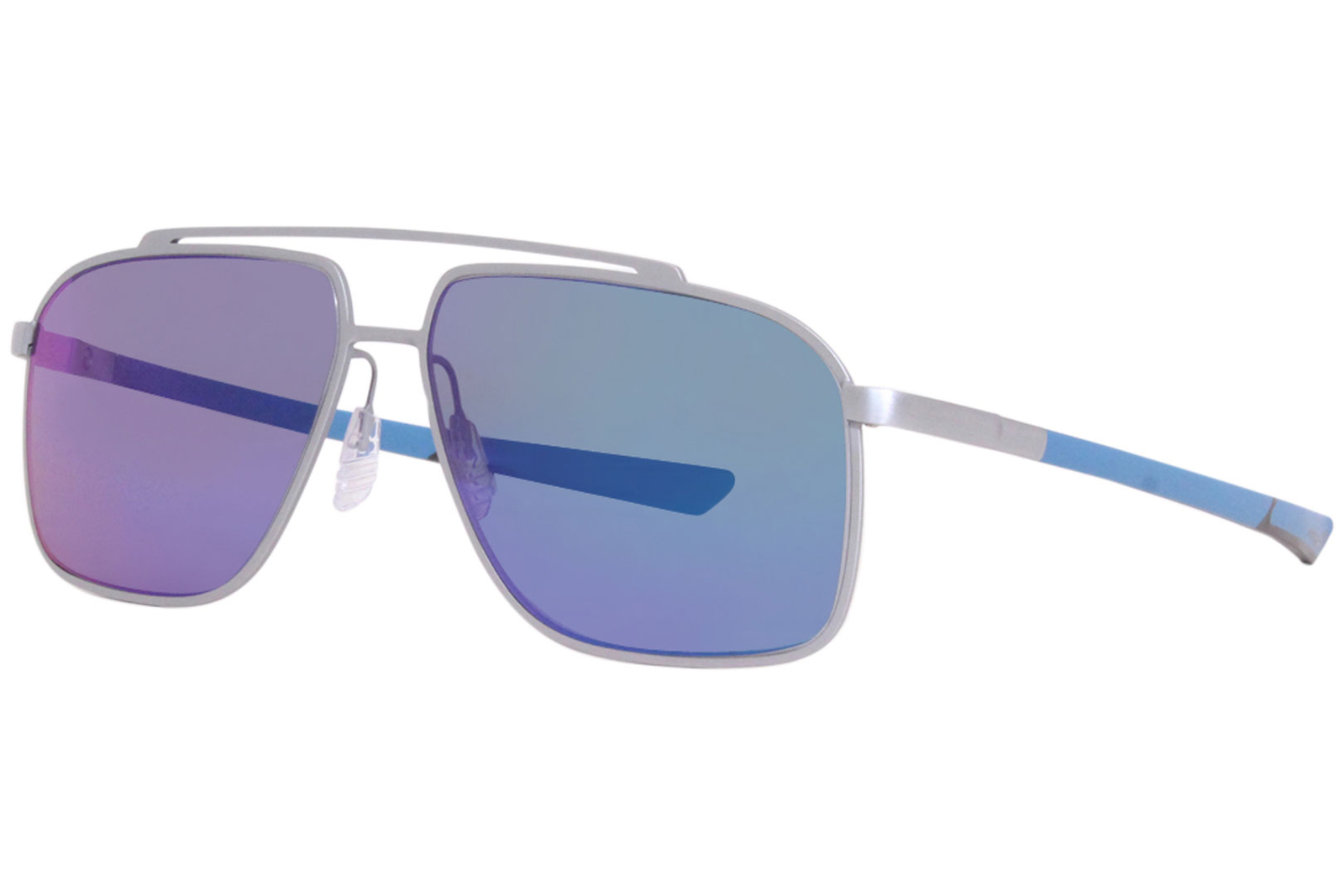 Солнцезащитные очки McLaren MLSEDS03 C03 Мужские серебристо-голубые/серые с поляризационными линзами 59 мм