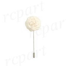 New formal Men's Suit chest brooch Beige flower lapel pin wedding fashion prom