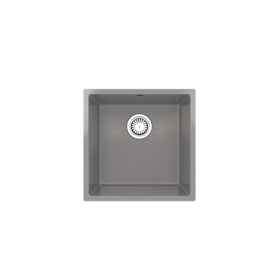 1 Becken Hochglanz Grau Comite Küchenspüle Einsatz oder Unterbau 440mmx440mmx205mm
