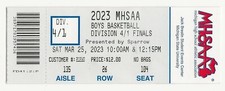 2023 MHSAA Michigan high school basketball state finals ticket stub Munising