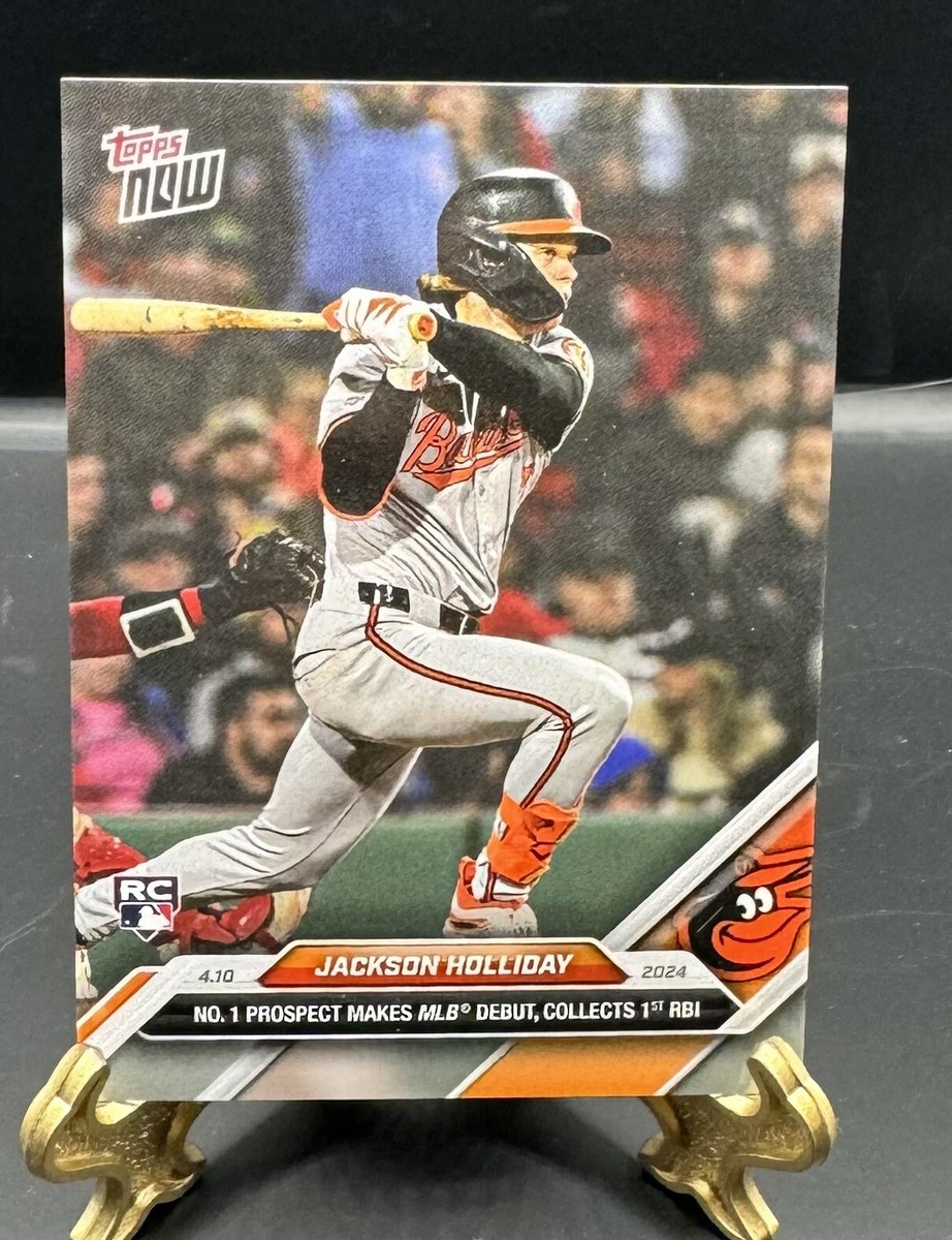 Orioles Jackson Holliday Debut - 2024 MLB TOPPS NOW® Card 61 SP | eBay