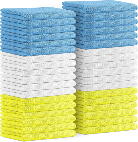 Microfiber Cleaning Cloths (Value Pack of 36) Size 16" X 16", Highly Absorbent C
