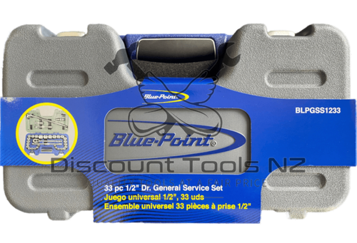 Blue Point 1/2" Drive Socket Set, 33pcs BLPGSS1233 SAE & Metric - Picture 3 of 3
