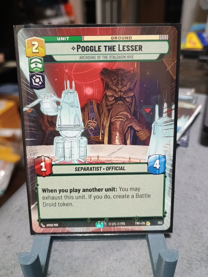 Poggle the Lesser Hyperspace Star Wars Unlimited Twilight of the Republic #353