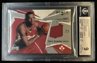 2003-04 Upper Deck Black Diamond LeBron James Triple Jersey RC #57/100 BGS 9