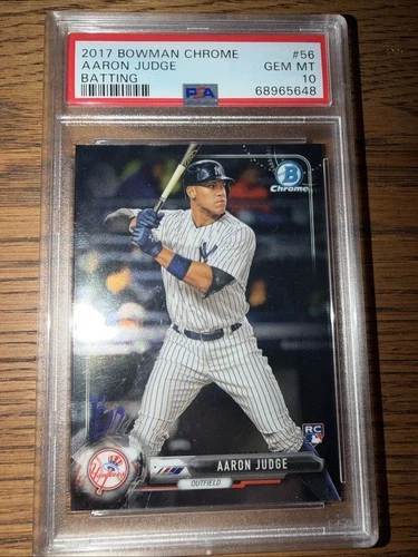 2017 Bowman Chrome Aaron Judge #56 RC PSA 10