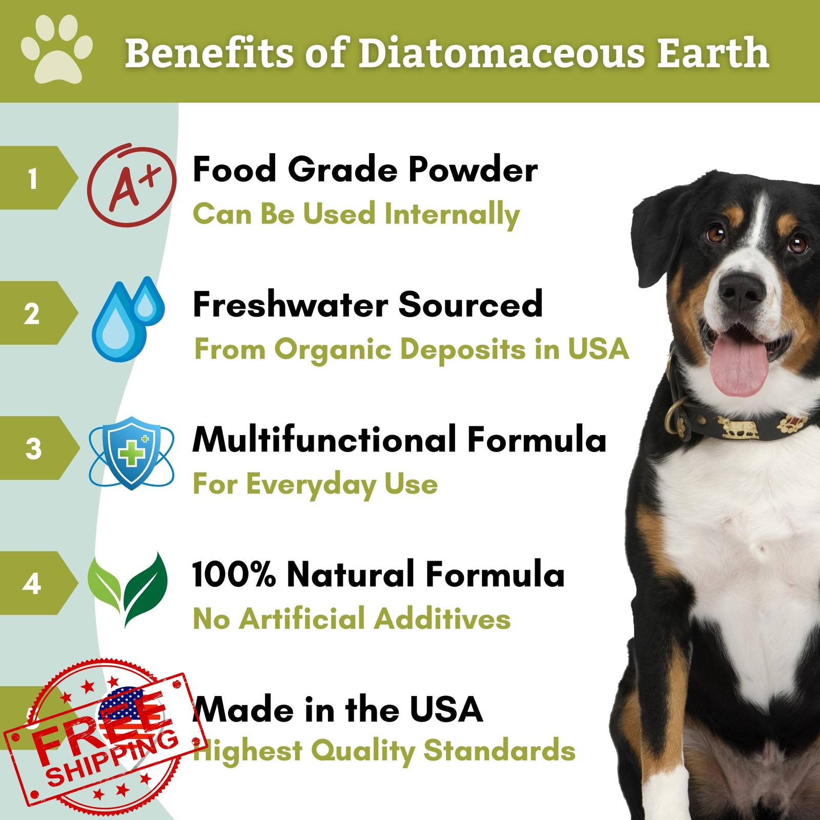Grade Diatomaceous Earth 26oz Dog Cat Usa