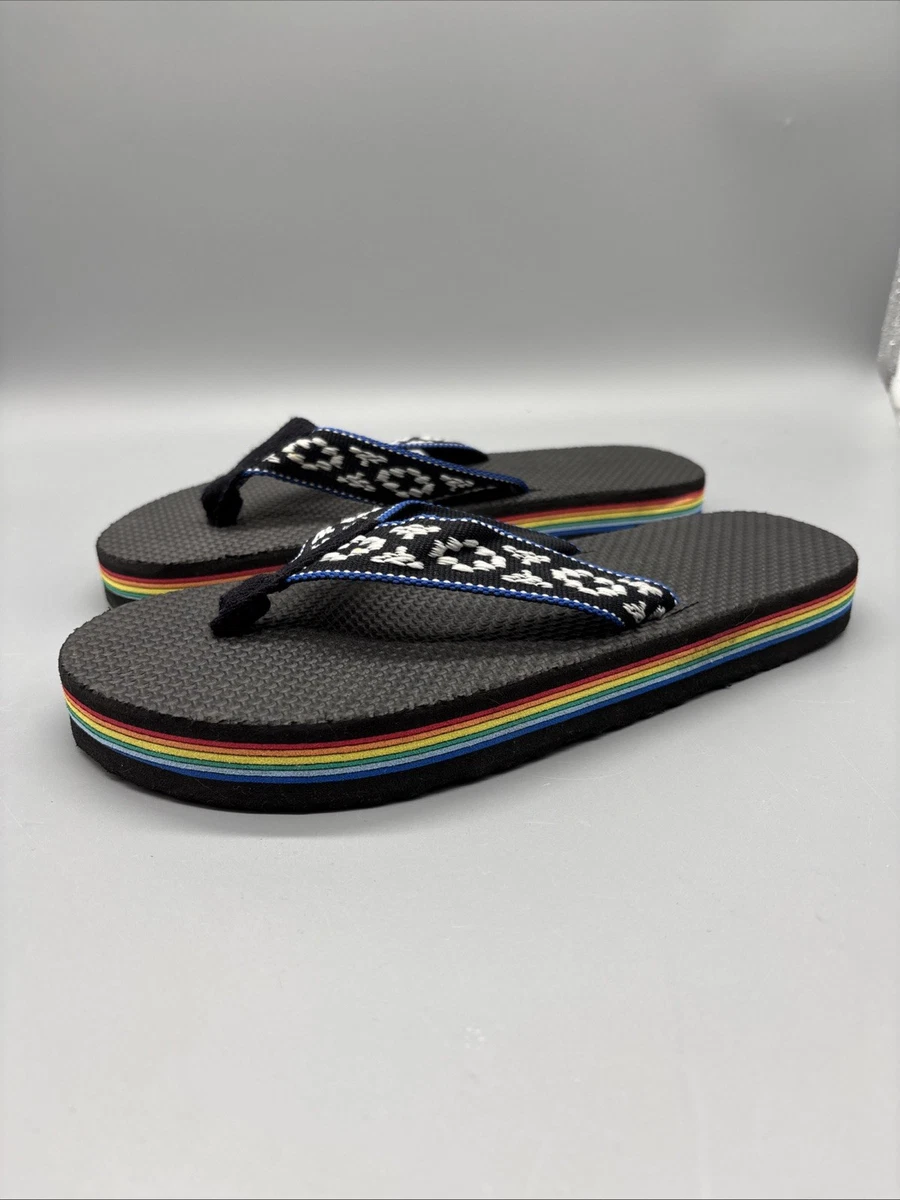 Flip Flop Striped Sandals Multicolor for Men for sale | eBay display picture 2